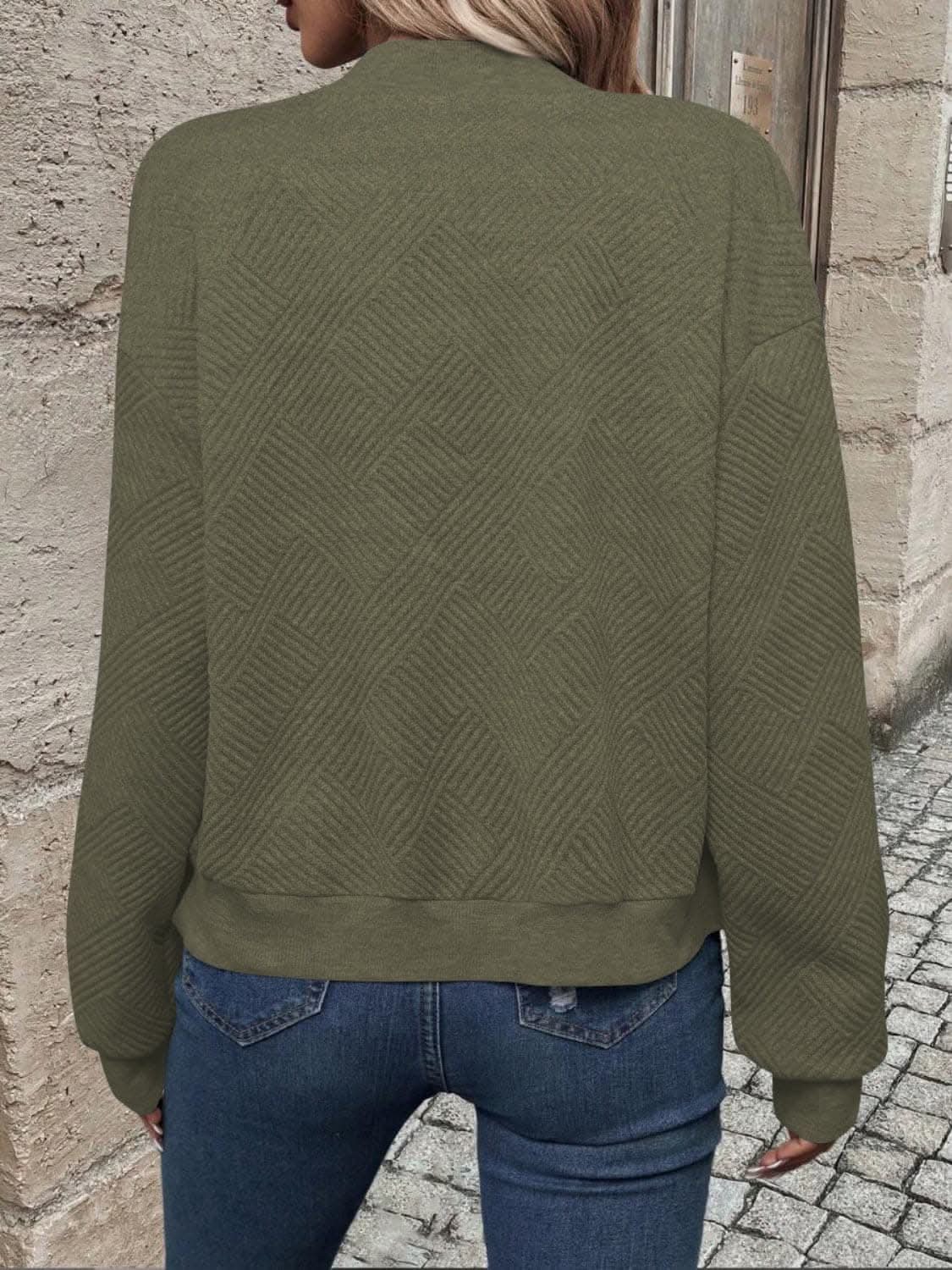 Chic zip-up jacket - long sleeve, 100% polyester - Love Salve